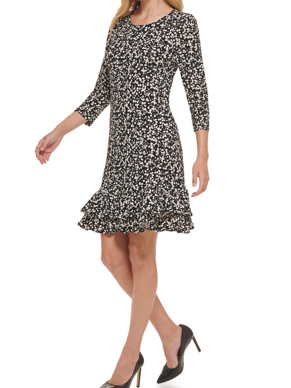 Tommy Hilfiger Woman’s Playfull Petal Flounce Hem Shift Dress, Size 10, NWT